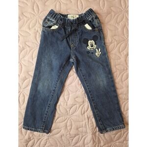 BabyGap X Disney Mickey Mouse Pull-On Slim Jeans - Medium Wash Size 3 Years
